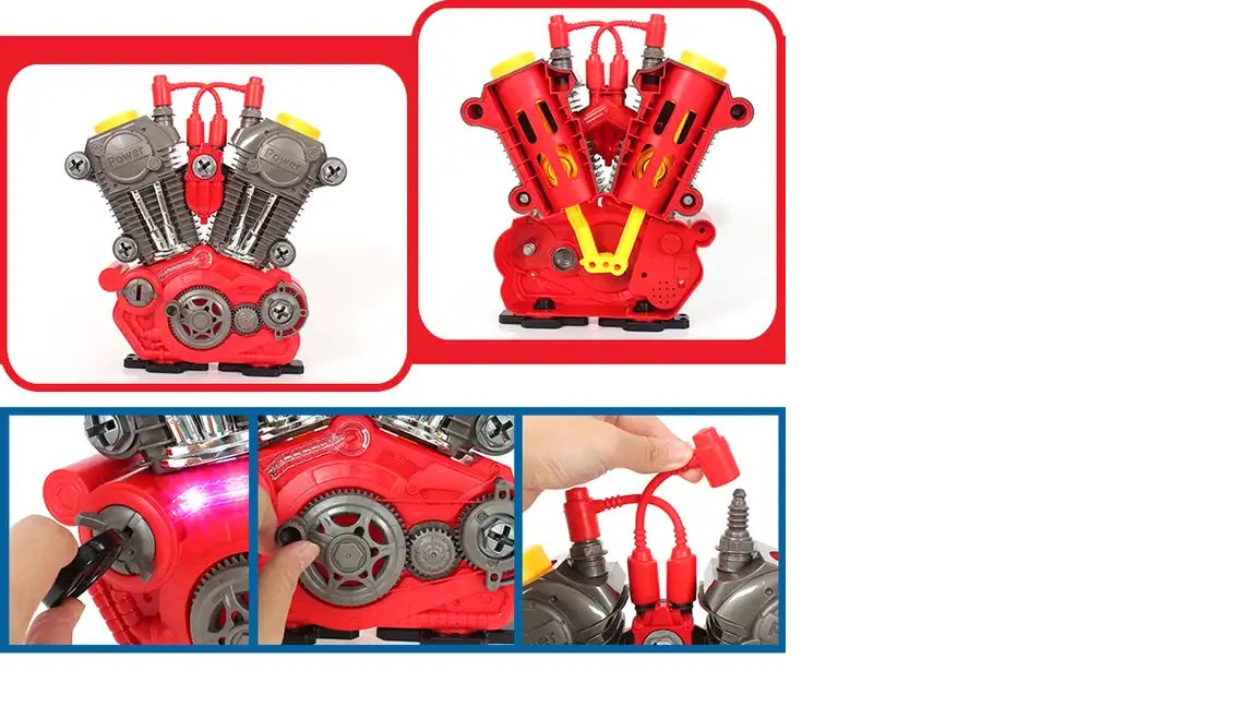 Build Your Own Engine Overhaul Toy Set With Light & Sound xmas Gift For Kids