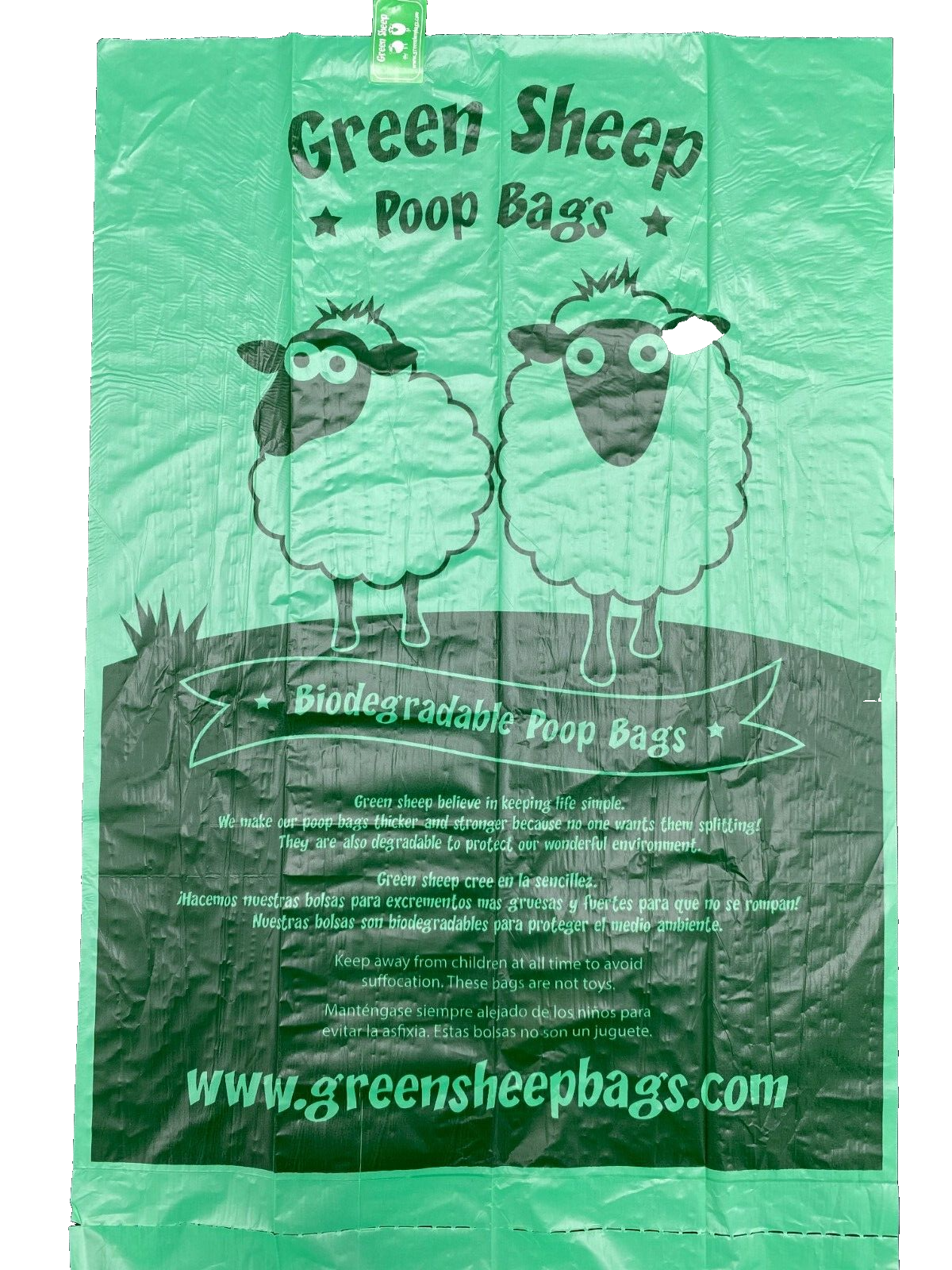 270 Bags Green Sheep Poop Biodegradable Dog Large Strawberry Scented Very Strong