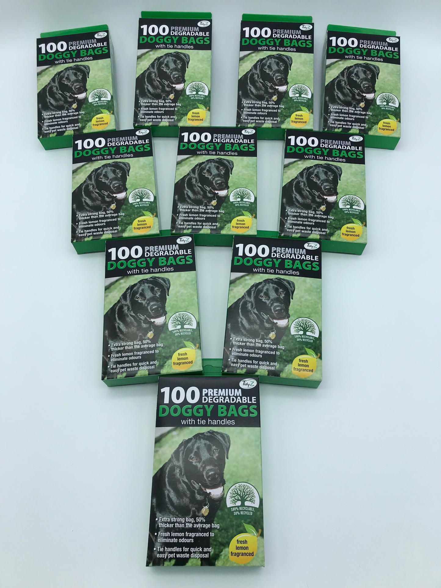 Tidyz Premium Poop Bags with Tie Handles (Thickness 12 Micron)