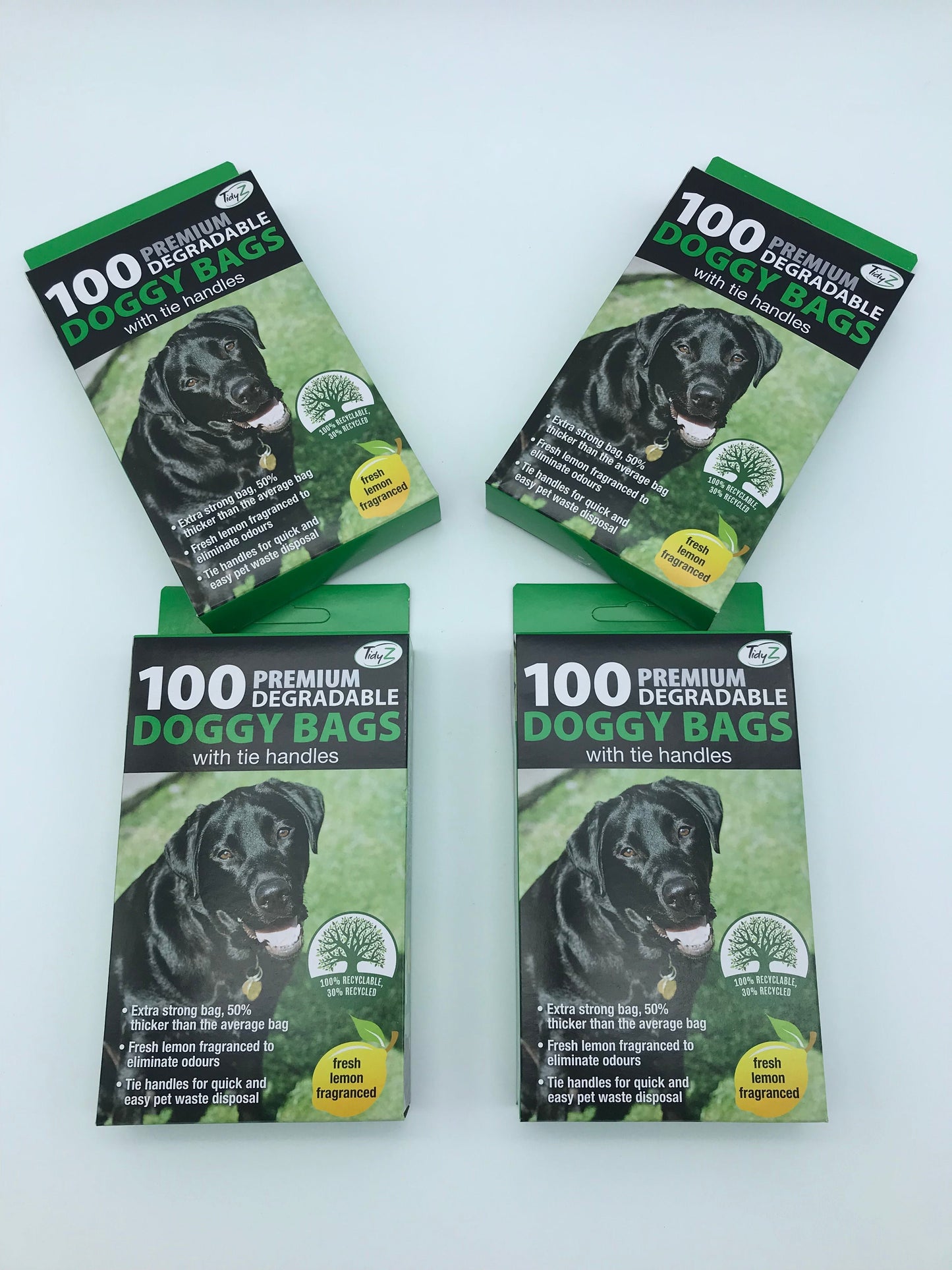 Tidyz Premium Poop Bags with Tie Handles (Thickness 12 Micron)