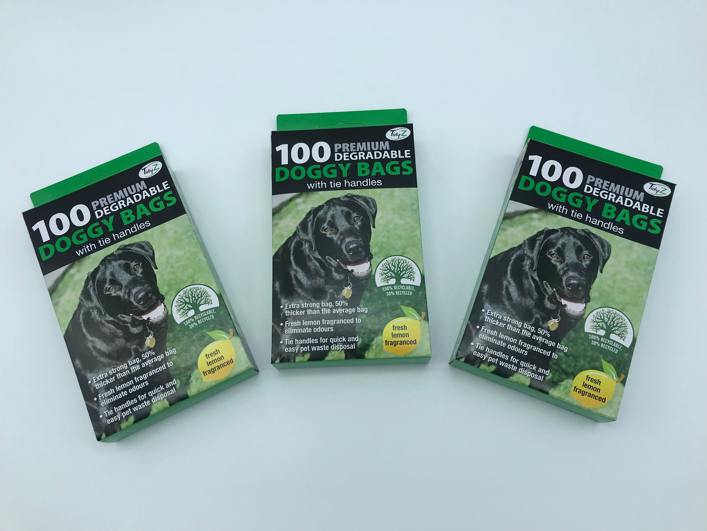 Tidyz Premium Poop Bags with Tie Handles (Thickness 12 Micron)