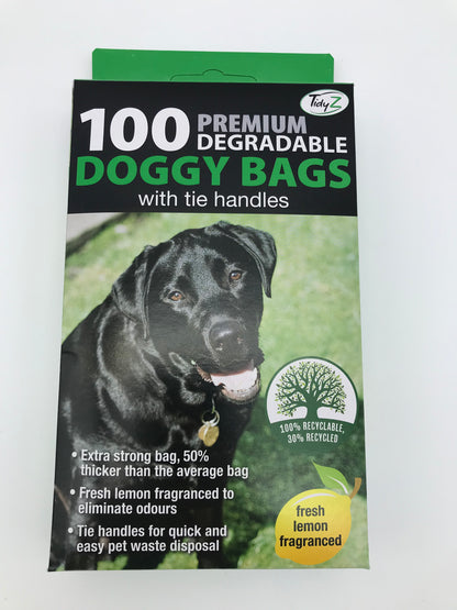 Tidyz Premium Poop Bags with Tie Handles (Thickness 12 Micron)