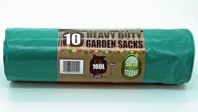 100L Heavy Duty Green Garden Sacks