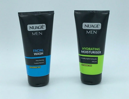 Nuage Men 150ml Facial Wash & 150ml Hydrating Moisturiser With Vitamin E Extract