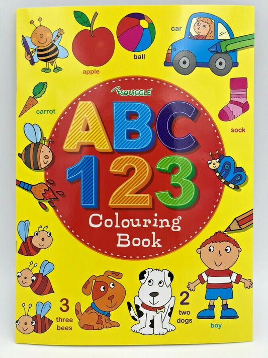 ABC 123 Colouring Book