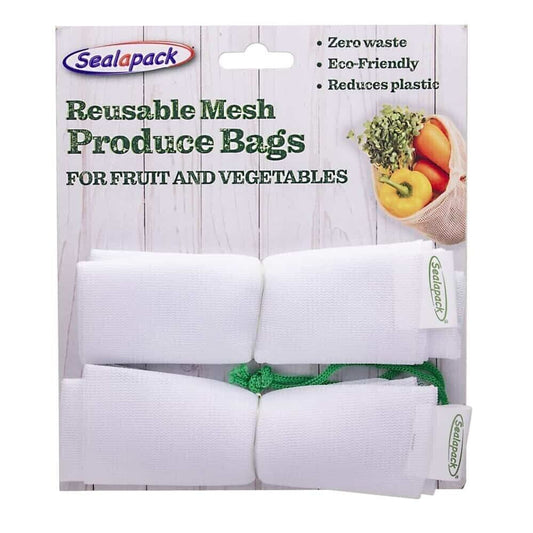 2PK Reusable Produce Bags Mesh Fruit vegetables Grocery Shopping Storage