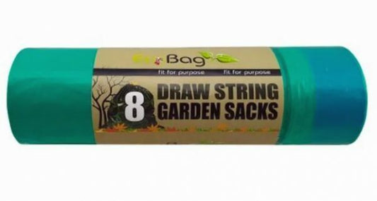 50L Heavy Duty Green Garden Sacks with Drawstring