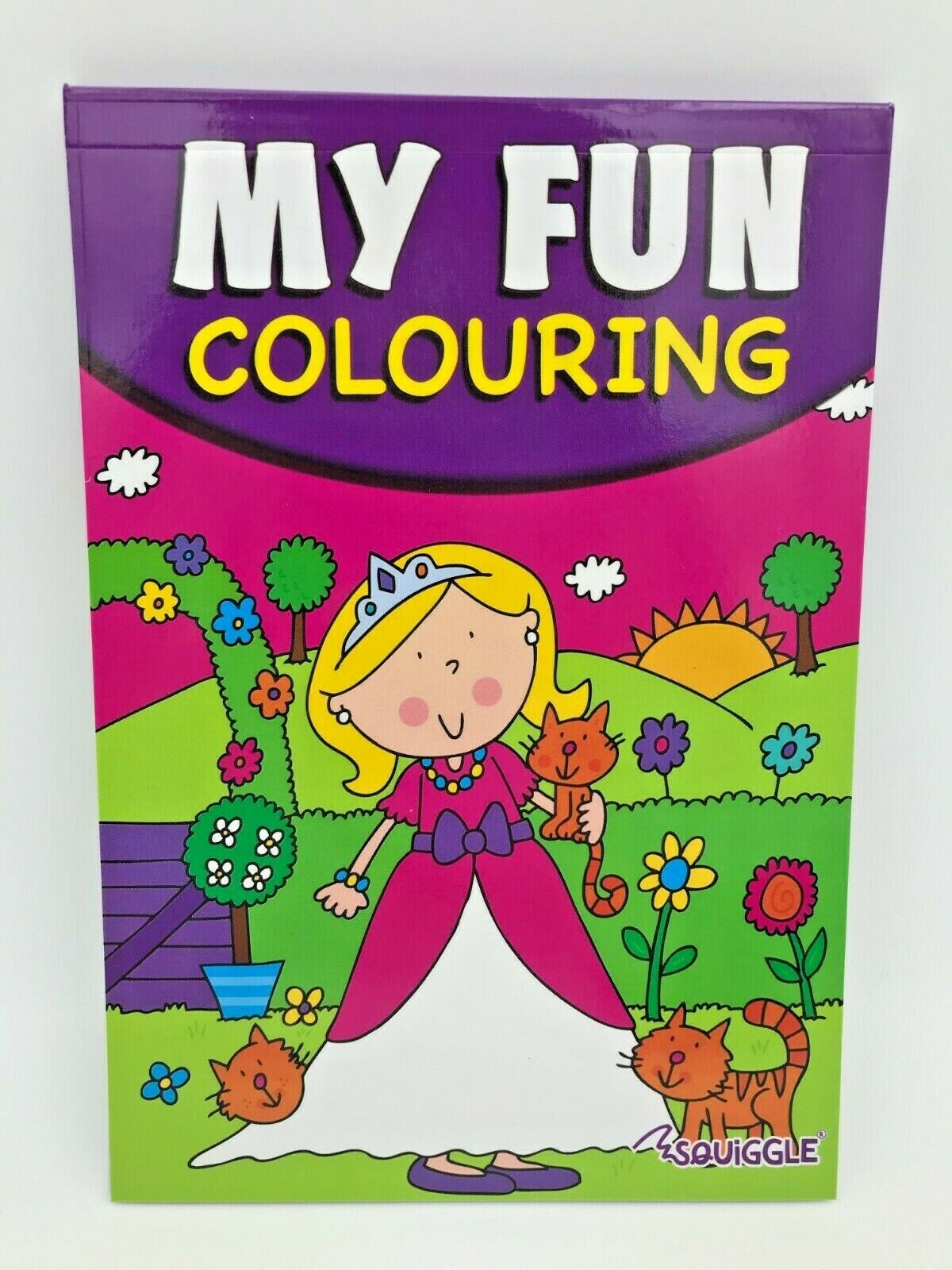 Colouring Books for Girls Princess Ballerina Teletubbies Nursery Rhymes Pencils