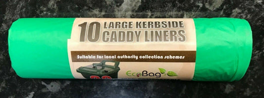 30L EcoBag Compostable Bin Liner 10 Bags Food Waste 20L 25L Caddy Litre Kerbside