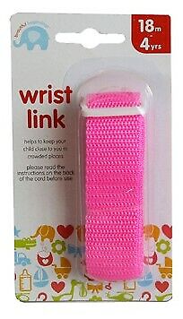 Wrist links Pink 18M to 4YR Anti Lost Safety Child link Nylon Adjustable