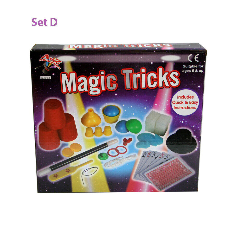 Magic Tricks Show Various Sets Magician Kids Children Child Plastic Hat Rabbit