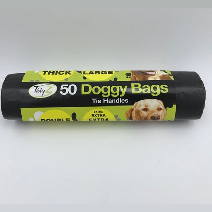 Rolls of 50 - Tidyz Extra Large Poop Bags (16 Micron)